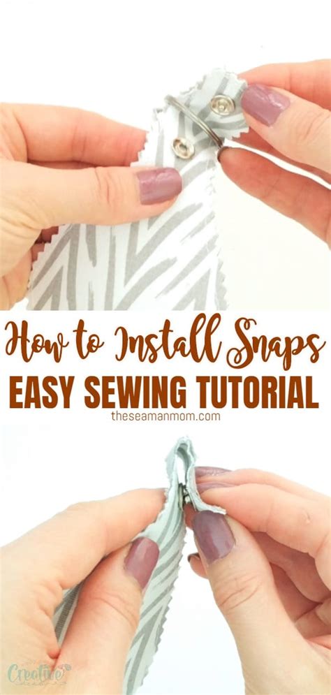 How to install snaps to fabric 